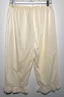 Vtg Eyelet Lace Bloomers Pantaloons Ruffle Hem Cotton Prairie Boho Cottagecore