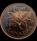 2012 Canadian  Canada s Last One Cent Coins  Copper Plated Zinc  Uncirculated