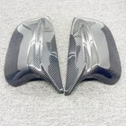 Carbon Fiber Side Mirror Cover Cap 14-21 For Infiniti Q50 Q50s Q70 Q60
