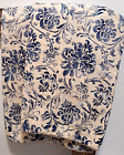 Ralph Lauren Bluff Point Stencil Standard Shams Blue Ivory A Pair