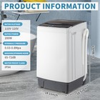 Top Full-automatic Washing Machine Top Load Portable Compact Laundry Washer Spin