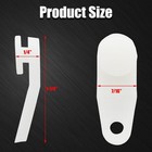 Traverse Rod Slides Curtain Replacement  50 Pieces White Plastic Curtain Track