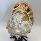 1920 s Antique vintage Italian Hand Carved Cameo Shell Lamp Works