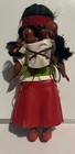 Plastics Native American 8 Inch Indianmaiden Doll With Two Babies On Back Used