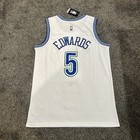 Adult Large Anthony Edwards Minnesota Timberwolves White Classic Jersey