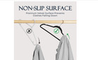 House Day Black Velvet Hangers 60 Pack  Non Slip Clothes Felt Hanger Heavy Duty