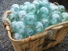 Japanese Glass Fishing Floats 3-3 5  Lot-4 Four Buoy Balls Antique Usa Bz