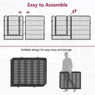 14 Panels 32 Inch Heavy Duty Dog Playpen Exercise Pen Pet Fence Cage With Doors