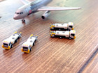 1 400 Model Airport Accessories - 4pc Aircraft Lavatory   Water Service Vehicles