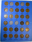 1909-1940 Lincoln Wheat Cent Set 84 Coins In Whitman Album  missing 5 Coins 