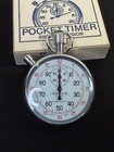 Marcel   Cie Swiss Pocket Timer Stopwatch 7 Jewels W  Box Vintage