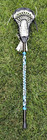 Warrior Mini Cobra Lacrosse Stick Silver   Blue Excellent 33 5 Inch Rare