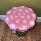 New Pink Tulips Flowers Indoor Outdoor Viral Stool Spring Summer Garden Decor