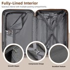 Luggage Sets 6 Piece With Duffel Bags  Hardside Expandable Suitcases Tsa Black