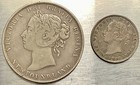 Lot  2  Coins  1899 Newfoundland 50 Cents Vf   1890 Newfoundland 10 Cents Xf