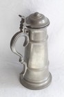 Antique 12  German Pewter Tankard Beer Stein 317