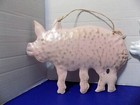 New Metal Pig Wall Hangings  Art Plaque Rustic Home Animal Farmhouse  Decor