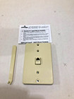 Box Of 10 - Ivory  Wall Mount Phone Jack 630a Telephone Outlet Leviton 40253-i