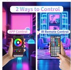 200ft Led Lights For Bedroom Smart App Controlled Rgb Strip Lights For Bedroom  