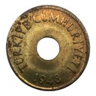 1948 Turkey 1 Kurus Coin - Km  881