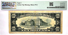 1977  10 Federal Reserve Cleveland Pmg 25 Details Inverted Overprint Error