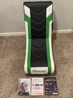 X Rocker Horizon Rgb Led Audio Floor Rocker Gaming Chair Green Black White