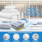 12x Jumbo Vacuum Storage Bags Travel Space Saver Garment Seal Clothes  hand Pump
