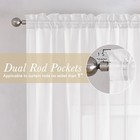 Sheer Curtain Panels Set 96 Inch Long Voile Light Filtering Window Panels