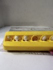Vintage One Dozen Plastic Eggs W Carton - Child Guidance Brand Yellow