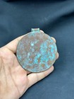 Ancient Near Eastern Old Bronze Pendent With Roman King Face Circa 100 Bc