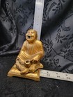 Antique Vantines Gilt Bronze Color 1209 Laughing Seated Buddha Incense Burner 