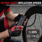 Isamuto Mini Bike Air Pump Portable 150psi Fast Inflate Electric Bike Tire Pump