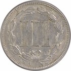 1866 Three Cent Nickel Au Uncertified  1040