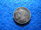 1891 Canada Five Cents Silver - Toned  Fine
