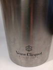 Veuve Clicquot Champagne  Stainless Steel Silver Ice Bucket 15  Tall Modern