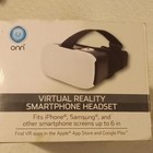 Onn Virtual Reality Smartphone Headset Fits Up To 6  Black White Adjustable