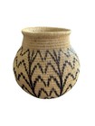 Wounaan Style Handwoven Basket 7    Geometric Panama Chunga Palm Tribal Art Vase