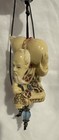 Japanese Deity Netsuke Style Carving Signed Corded Necklace