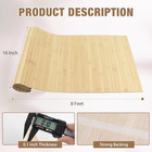 Natural Bamboo Wall Panel For Interior Wall Decor  Pole Wrap Wainscoting Interio