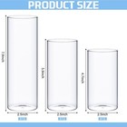 Didaey 36 Pcs Glass Cylinder Vases For Centerpieces 5 6 8 10 Inch Tall Clear