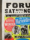Stevie Wonder The Marvelettes Large Globe Poster Classic Rare Concert Poster