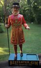 Rare Vintage 1940s 1950s  Beefeater Gin Bar Display With Handpainted Statue 