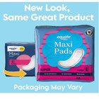 Equate Maxi Pads  Super  48 Count 