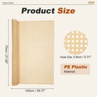 Plastic Rattan Cane Webbing Roll 28 Inch X 3 Ft For Chair Caning  Rattan Color