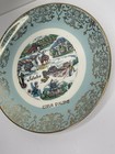 Vintage Souvenir Plate Idaho Transfer Gold Detail