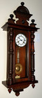 Antique Junghans German Vienna  Wall Clock 8-day  Time strike  Key-wind