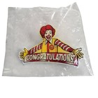 Lot Of 4 Vintage Mcdonald   s Restaurant Employee Pins Ronald Grimace    