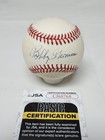 Bobby Thomson Signed Rawlings Official National League Baseball Jsa Coa A9