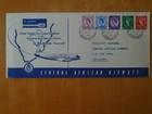 1956 Rhodesia   Nyasaland Central African Airways Ffl Pair Salisbury   Heathrow