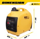 1500 Watt Portable Inverter Generator Gas Powered Generator Ultra- Quiet Home